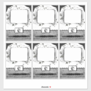 Adesivo Cartões de terceiros com marcadores ou nomes perso