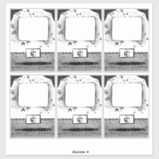 Adesivo Cartões de terceiros com marcadores ou nomes perso