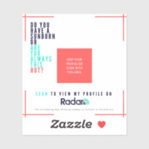 Cartões "Sunburn" - Vinil QR