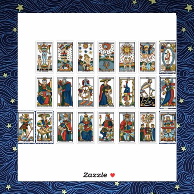 Adesivo Cartões Vintage Tarot (Criador carregado)