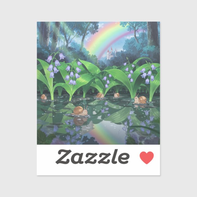 Adesivo Cartografia de caracinete arco-íris (Folha)