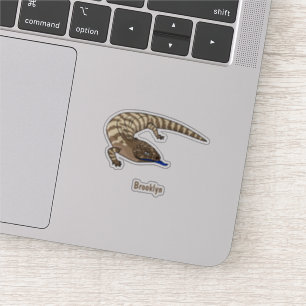 Adesivo Cartografia de répteis de lagarto azul