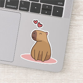 Adesivo Cartoon capybara sticker