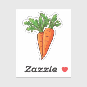 Adesivo Cartoon cenoura