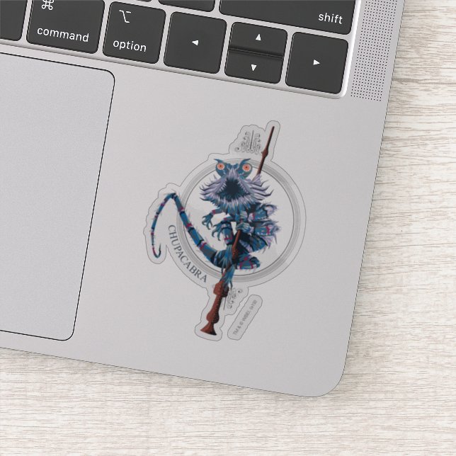 Adesivo Cartoon Chupacabra & Elder Wand (Detalhe)