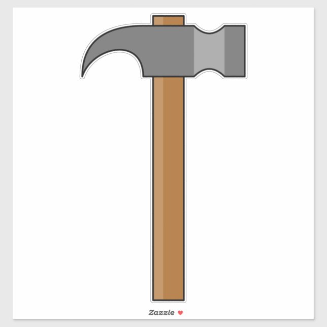 Adesivo Cartoon Claw Hammer (Folha)
