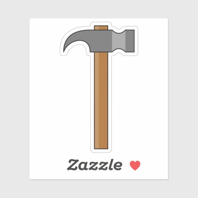 Adesivo Cartoon Claw Hammer (Folha)