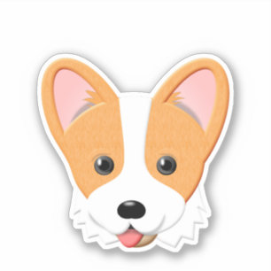 Adesivo Cartoon Corgi