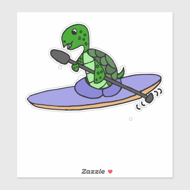 Adesivo Cartoon de Tartaruga do Mar Cento (Folha)