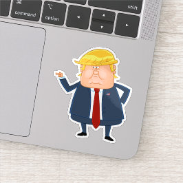 Adesivo Cartoon Donald Trump Sticker