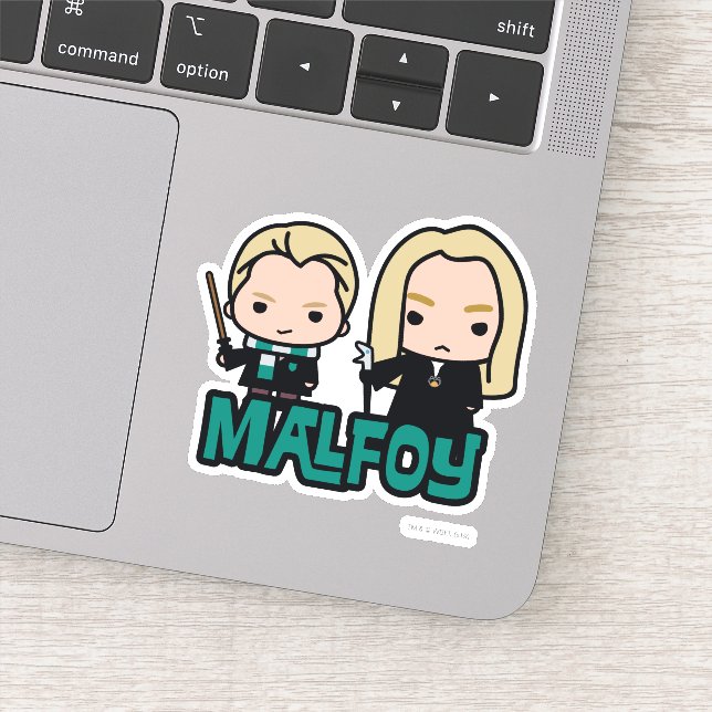 Adesivo Cartoon Draco e Lucius Malfoy Caracter Art (Detalhe)