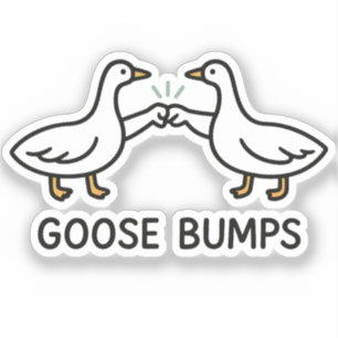 Adesivo Cartoon Engraçado Ganso Bumps   Fist Bump Geese An