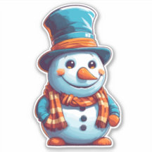 Cartoon engraçado Snowman