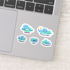 Adesivo Cartoon great job sticker set