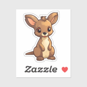 Adesivo Cartoon kangaroo