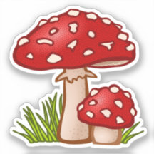 Cartoon Red Mushroom