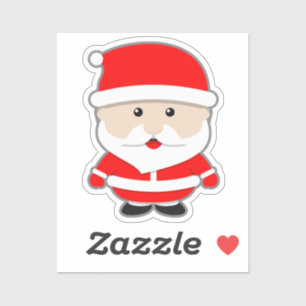 Adesivo Cartoon Xmas Santa Claus