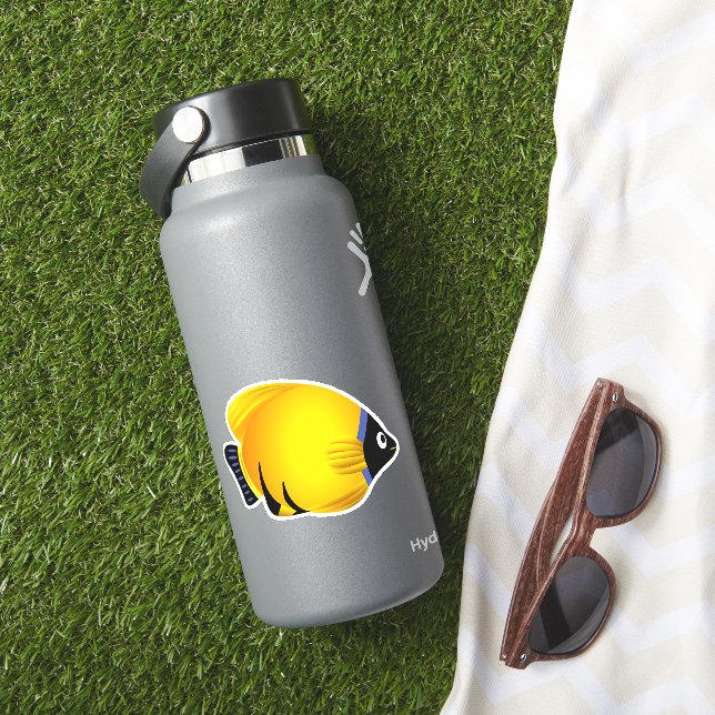 Adesivo Cartoon Yellow Fish Sticker (HydroFlask Insitu)