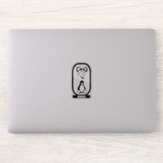 Adesivo cartouche hieróglifo do Linux GNU
