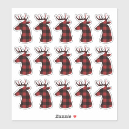 Adesivo Cartuchos Decais Com Reboques De Xadrez Vermelha 1