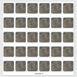 Adesivo Carvões E Rótulos Nutricionais Dourados De Mel