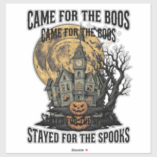 Adesivo Casa Assombrada Halloween Gravura Vintage Spooky T