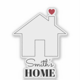 Adesivo Casa com Coração de Smith
