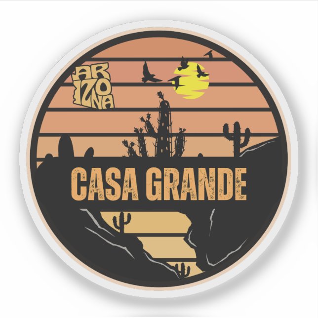 Adesivo Casa Grande, Arizona (Frente)
