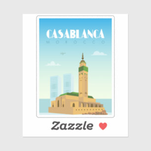 Adesivo Casablanca cidade de Marrocos Landmark