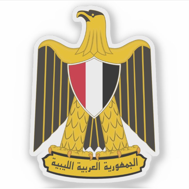 Adesivo Casaco da Líbia (1969-1972) (Frente)