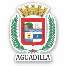 Adesivo Casaco de Armas da Aguadilla, Porto Rico