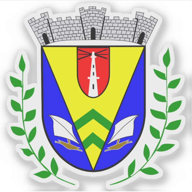 Adesivo Casaco de armas da cidade de Dacar, Senegal (Frente)
