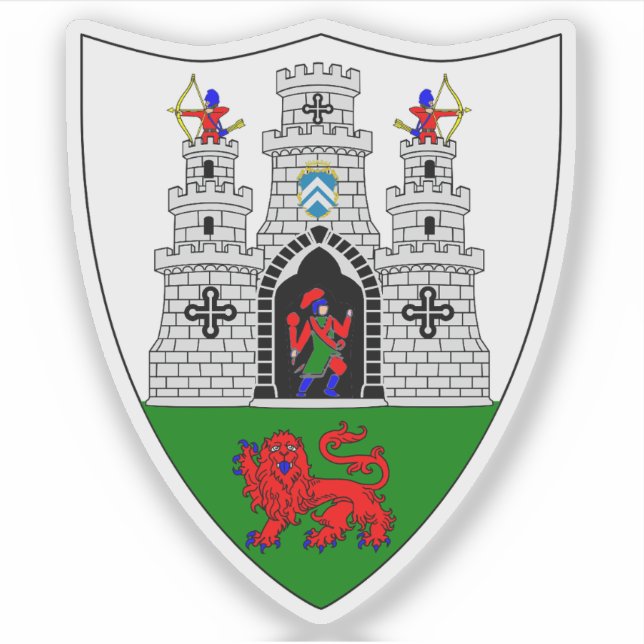 Adesivo Casaco de armas da cidade de Kilkenny (Frente)