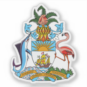 Adesivo Casaco de armas da Comunidade das Baamas