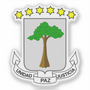 Adesivo Casaco de armas da Guiné Equatorial