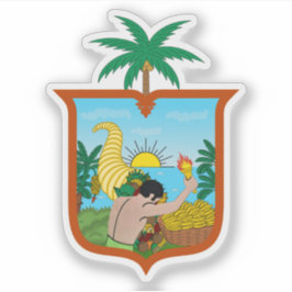 Adesivo Casaco de armas da província de Esmeraldas, Equado