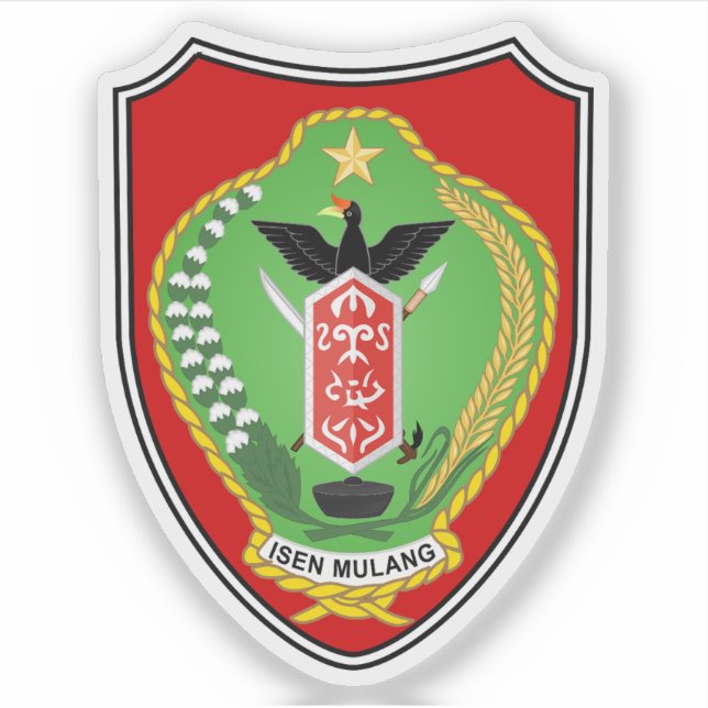 Adesivo Casaco de armas da província de Kalimantan Central (Frente)