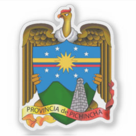 Adesivo Casaco de armas da província de Pichincha, Equador
