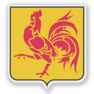 Adesivo Casaco de armas da região da Valônia, Bélgica