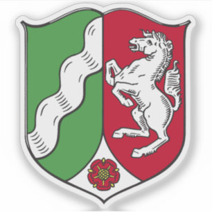 Adesivo Casaco de armas da Renânia do Norte-Vestefália, Al