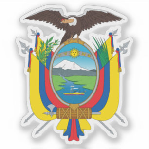 Adesivo Casaco de armas da República do Equador