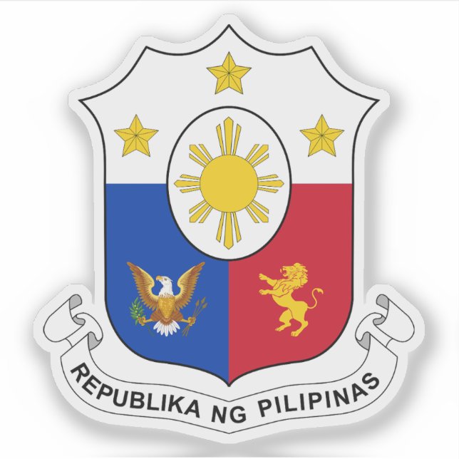 Adesivo Casaco de armas das Filipinas (Frente)