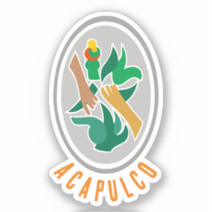 Adesivo Casaco de Armas de Acapulco, México
