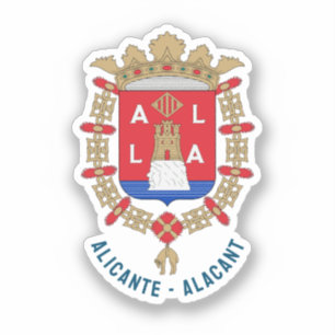 Adesivo Casaco de armas de Alicante - Alacant, Espanha