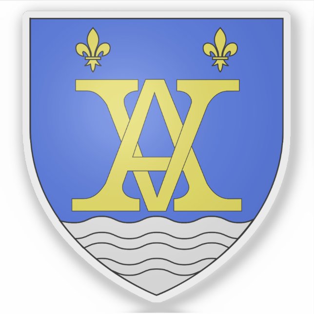 Adesivo Casaco de armas de Aubagne, Bouches-du-Rhône (Frente)