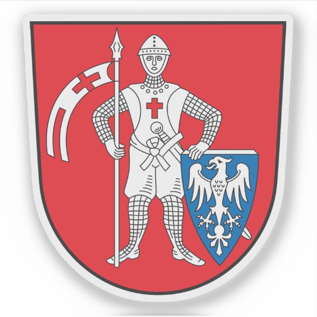 Adesivo Casaco de armas de Bamberg, Alemanha (Frente)