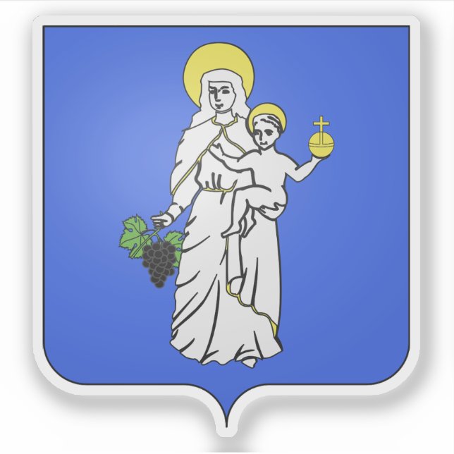 Adesivo Casaco de armas de Beaune, Côte-d'Or (Frente)