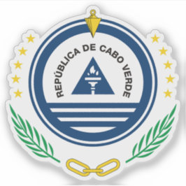 Adesivo Casaco de armas de Cabo Verde (Cabo Verde)