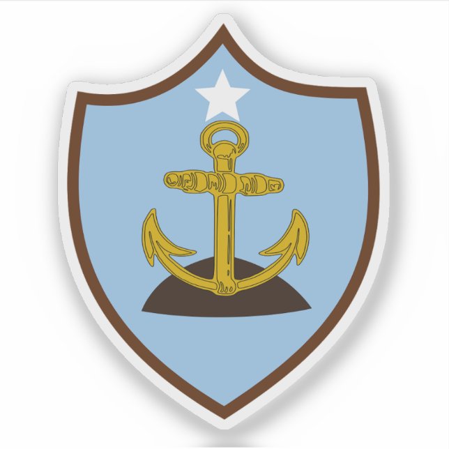 Adesivo Casaco de armas de Caibarién, Cuba (Frente)