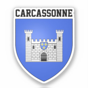Adesivo Casaco de Armas de Carcassonne - FRANÇA